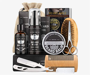 Upgrade Your Beard Game with Our Complete Beard Grooming Kit - Everything You Need for a Perfectly Groomed and Healthy Beard!
