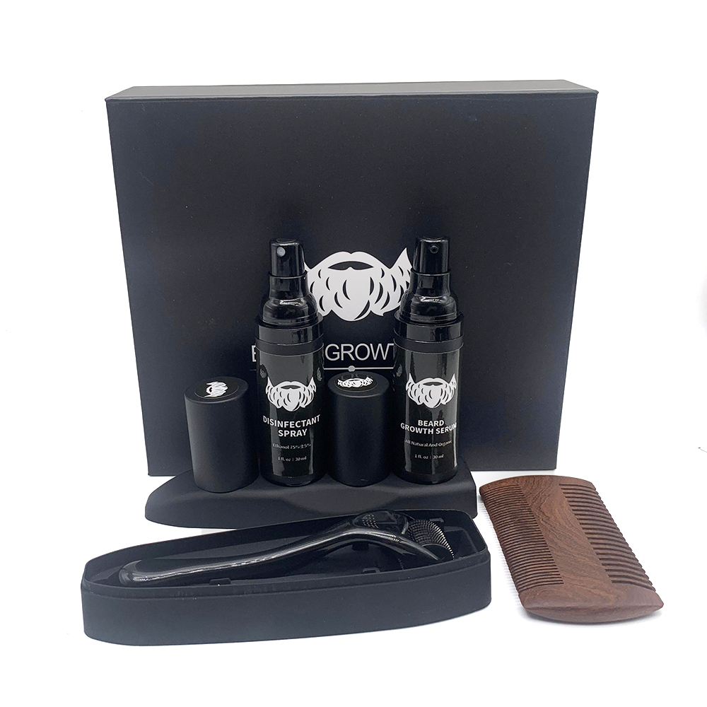 Men's Beard Grooming Kit 3pcs Beard Growth Kit With Beard Oil, Conditioner Wash And Balm