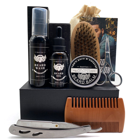 2024 Customized Men's Professional Organic Beard Care Kit Private Label Body Products